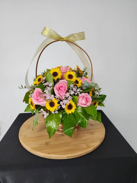 Flowery basket -Small