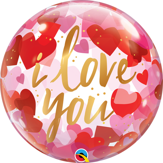 I love you - Bubble Balloon 22"